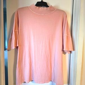 We The Free Light Pink/ Peachy Short Sleeve Tee